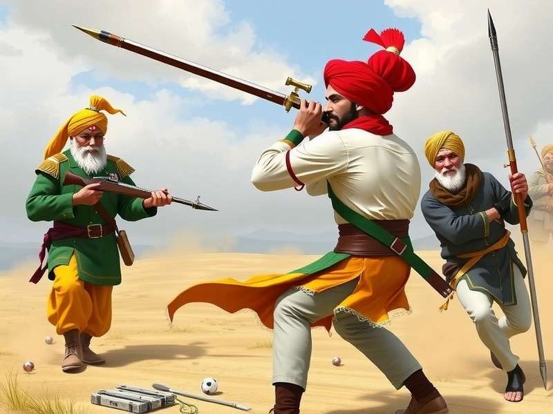 Vibrant Sikh Warrior Challenge Community Event Sikh Warrior Challenge community event with players